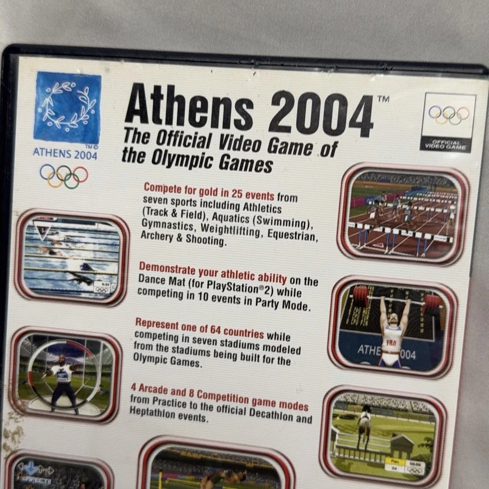 Athens 2004 Official Video Game Olympic Games Sony PlayStation 2 PS2 CIB